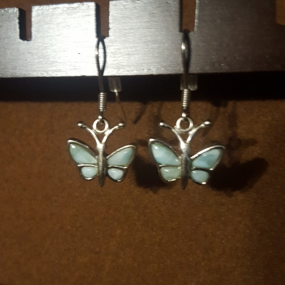 Fire & Ice Sterling Silver Earrings